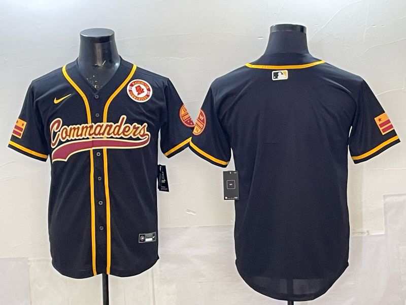 Men 2025 Nike Washington Commanders Blank black 3th generation Limited NFL Jersey 02